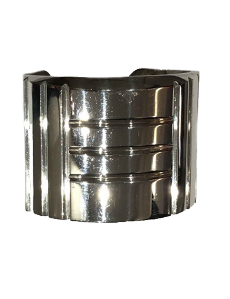 Manchette HERMES Kellylock argent