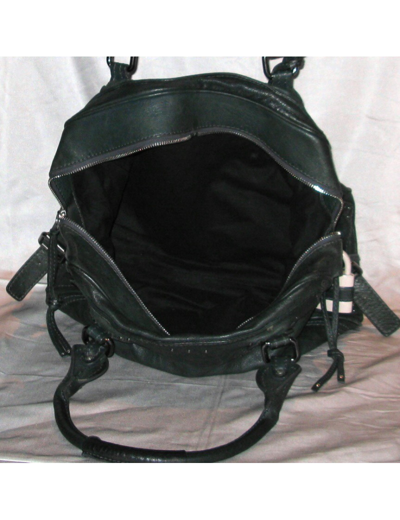 Sac CHLOE en cuir vert foncé 