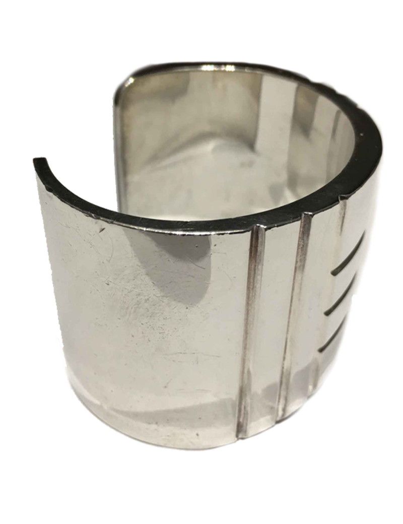 Manchette HERMES Kellylock argent