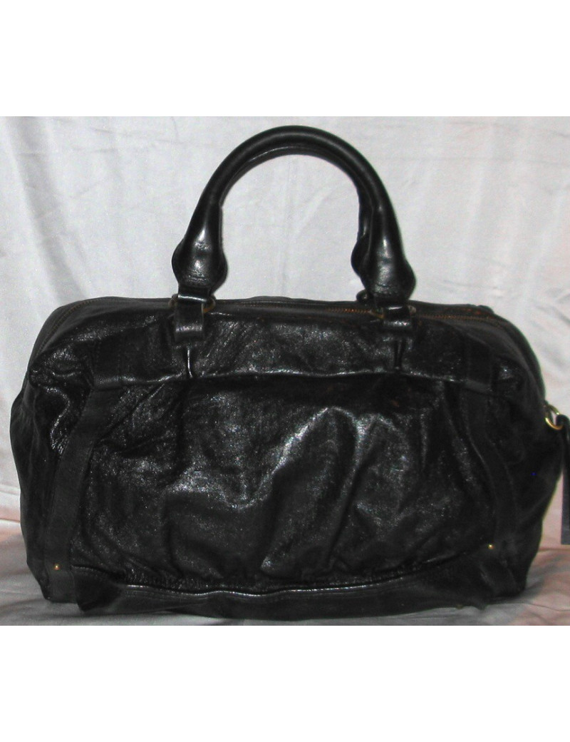 Sac CHLOE en cuir brillant noir