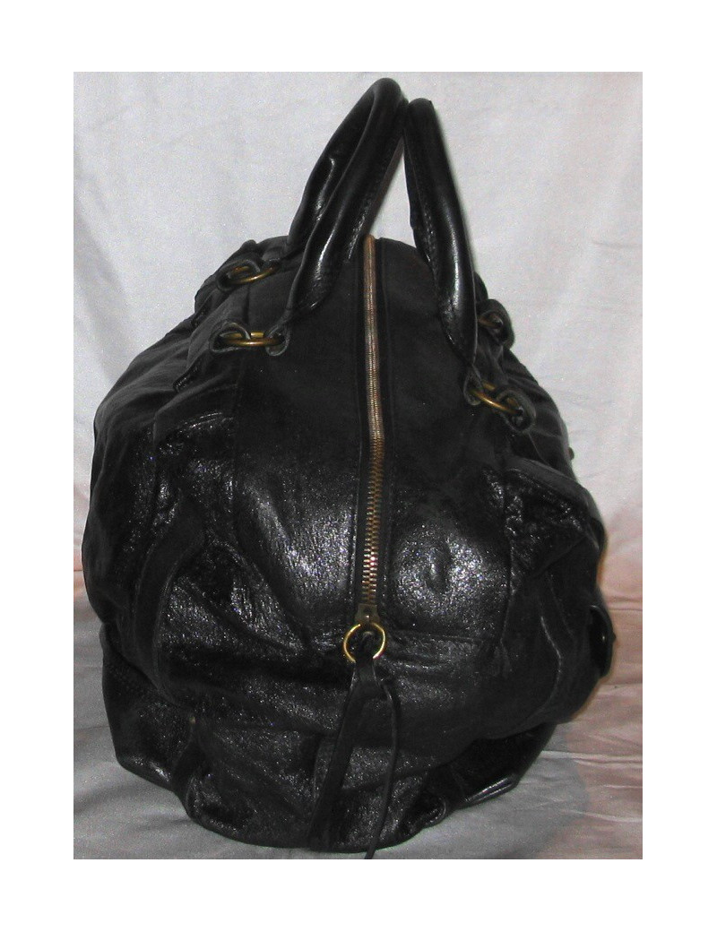 Sac CHLOE en cuir brillant noir