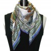 HERMES 'Collier de Chien' scarf in multicolored silk.