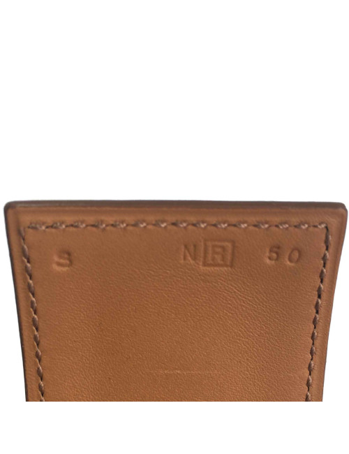 Manchette HERMES CDC cuir veau tadelakt sanguine