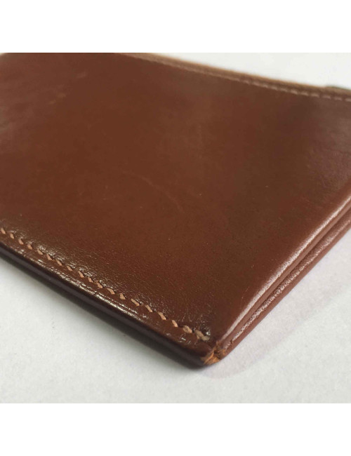 xxx Porte-cartes HERMES en veau barénia marron
