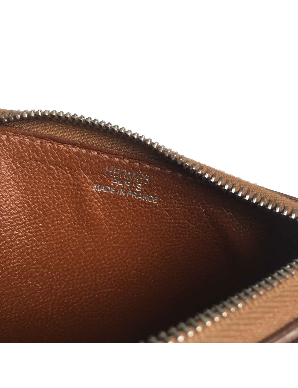 Porte-cartes HERMES en veau barénia