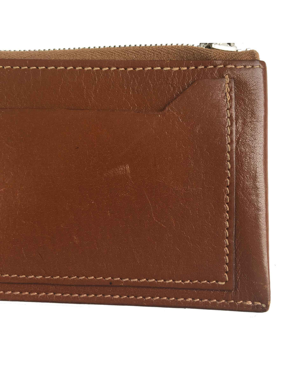 xxx Porte-cartes HERMES en veau barénia marron