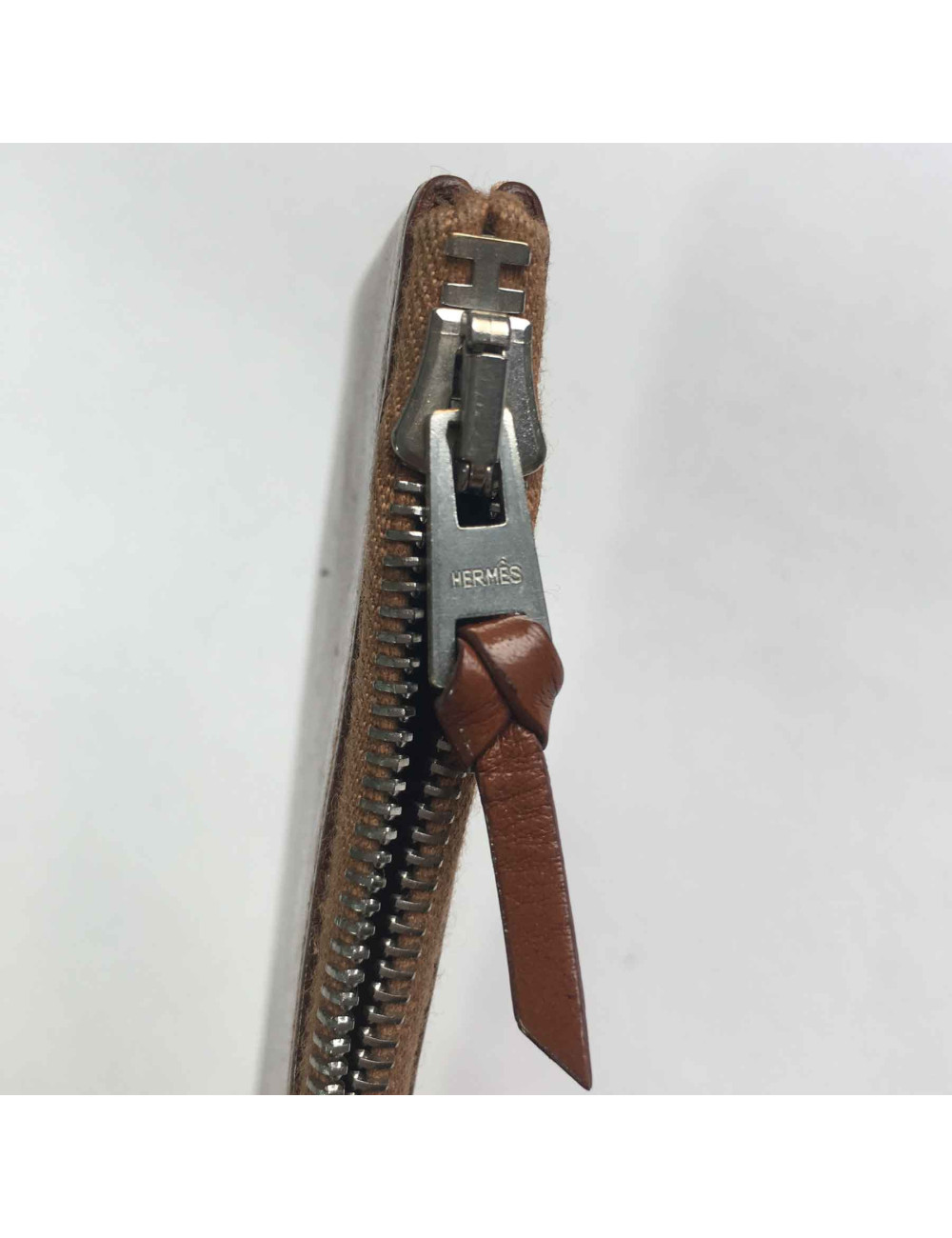 xxx Porte-cartes HERMES en veau barénia marron