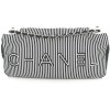 CHANEL bag in canvas with white and blue stripes