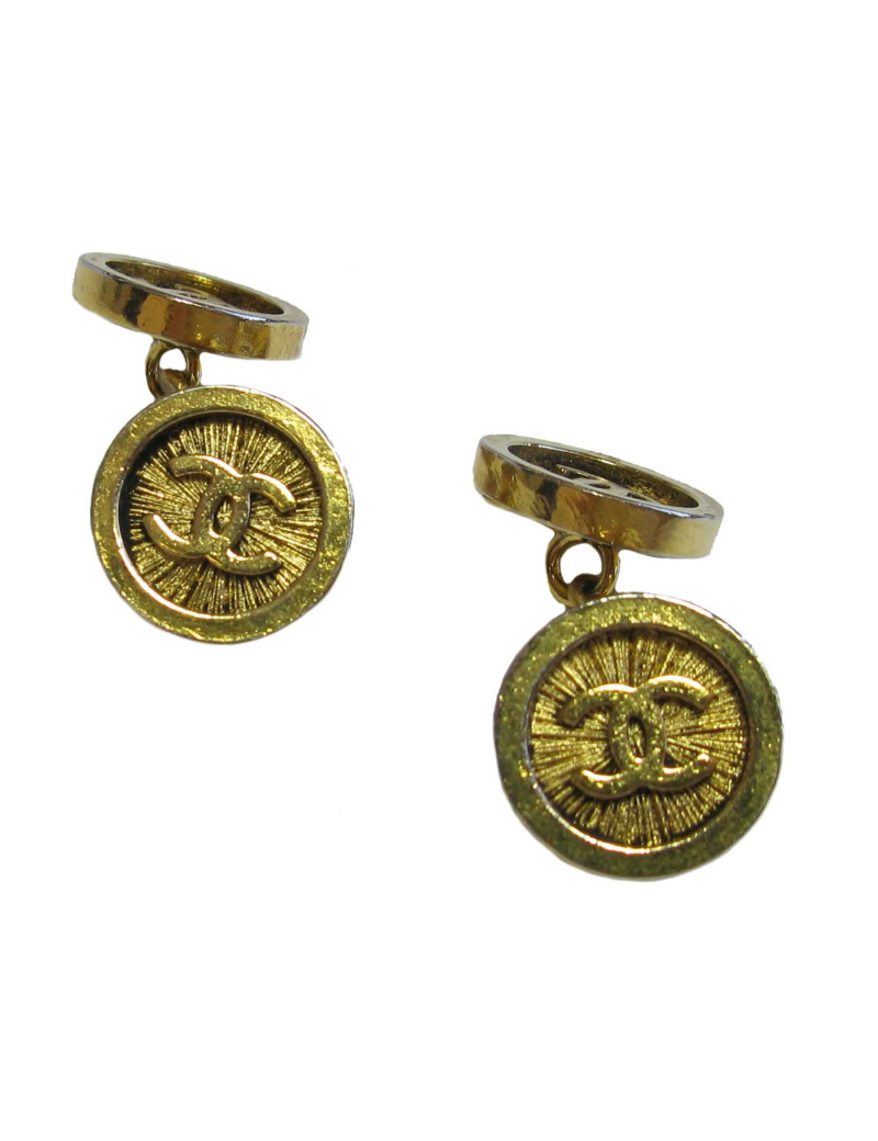 CHANEL cufflinks in gilded metal