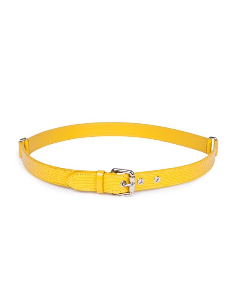 Ceinture LOUIS VUITTON cuir épi jaune