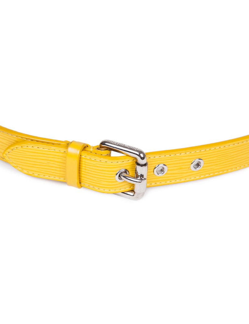 Ceinture LOUIS VUITTON cuir épi jaune