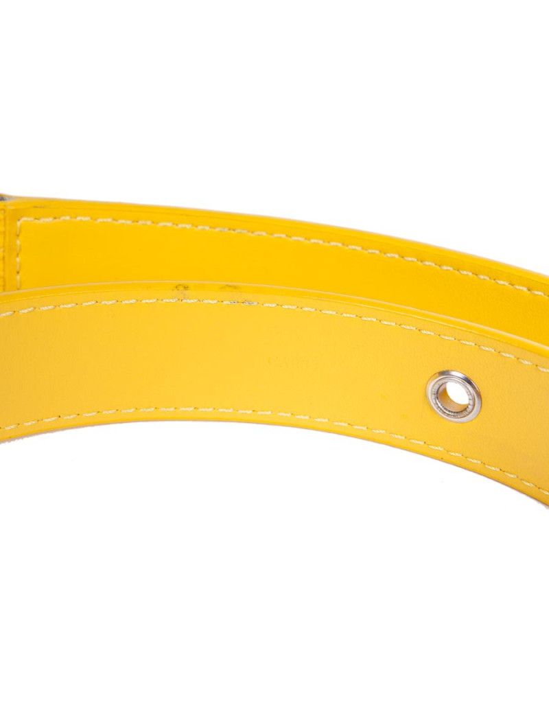 Ceinture LOUIS VUITTON cuir épi jaune