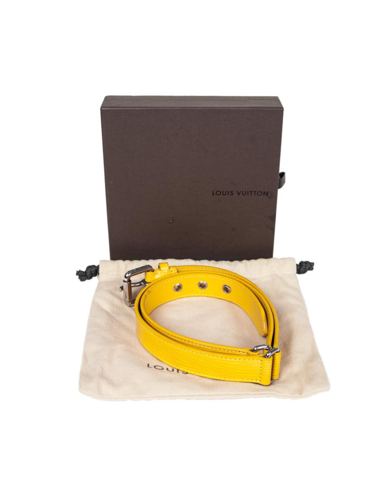 Ceinture LOUIS VUITTON cuir épi jaune