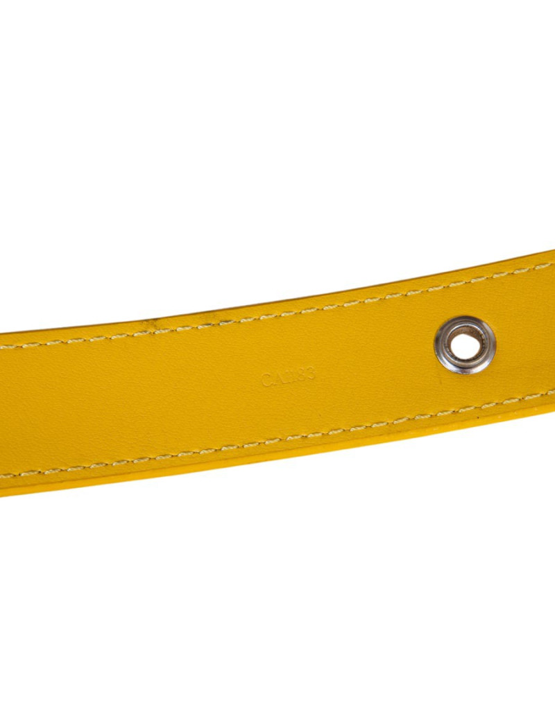 Ceinture LOUIS VUITTON cuir épi jaune