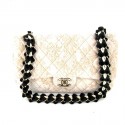 CHANEL bag limited edition timeless beige velvet embroidered with Golden son