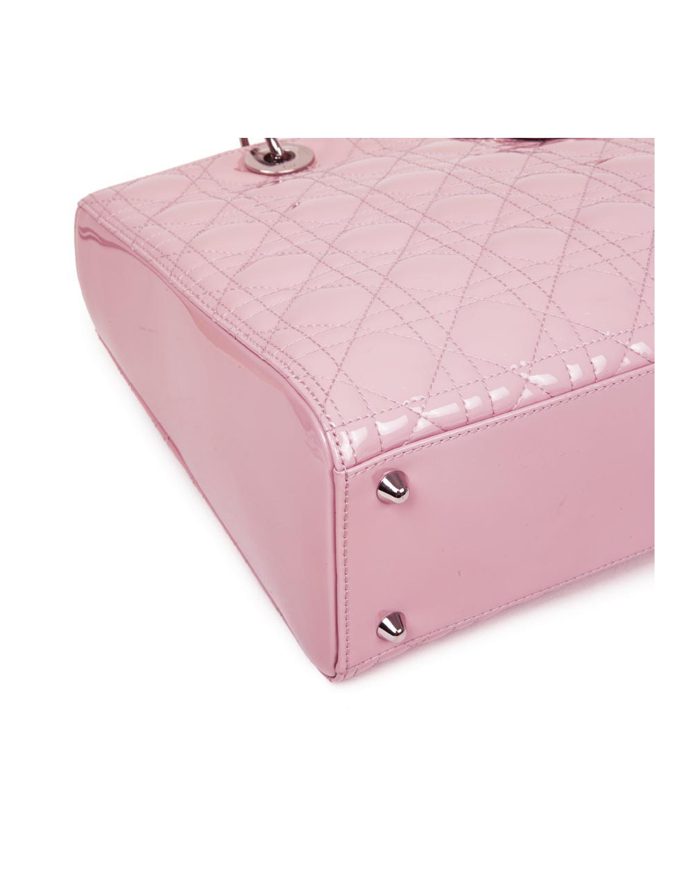 Sac Lady Dior verni rose  DIOR 