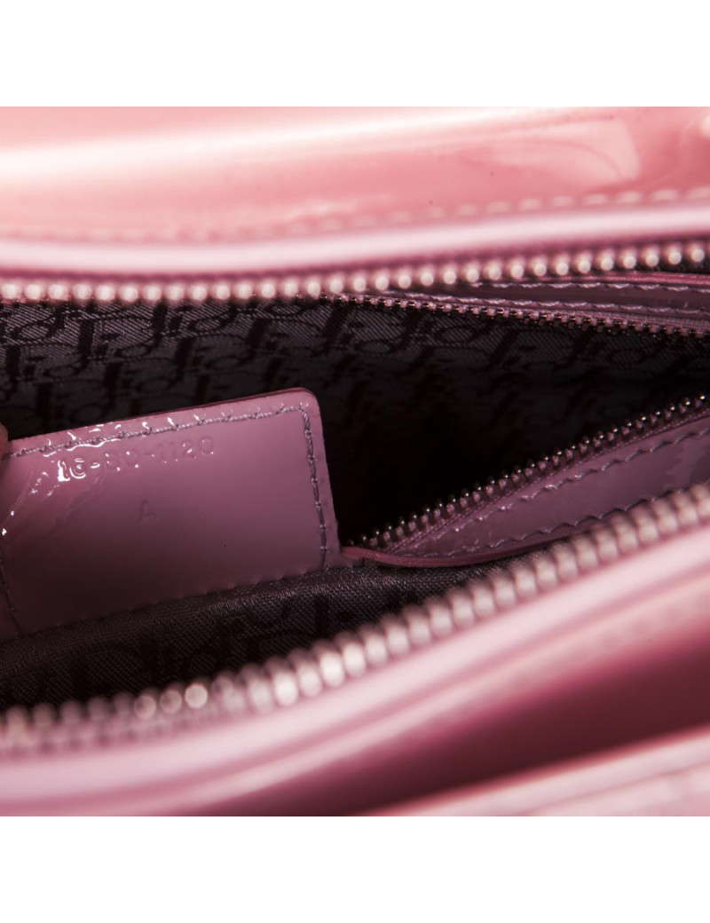 Sac Lady Dior verni rose  DIOR 