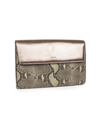 Pochette GUCCI en python vert