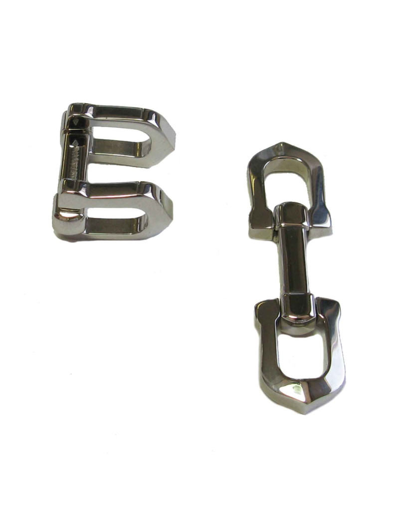 Boutons de manchette CARTIER  en argent massif