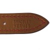 Bracelet de montre HERMES double tour PM cuir rouge 