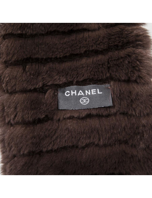CHANEL Scarf in Brown Orylag Fur