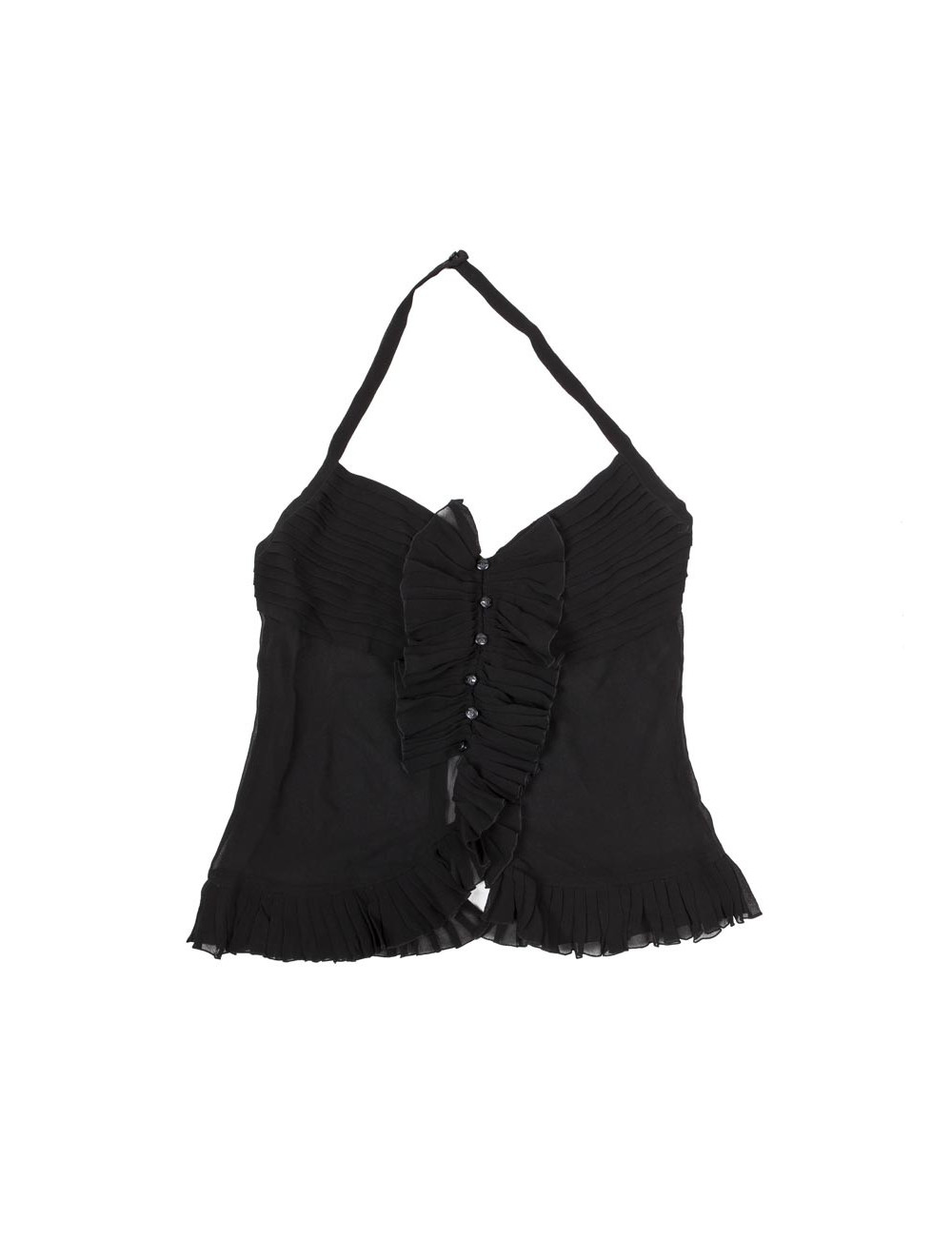 Haut CHANEL soie noire T36