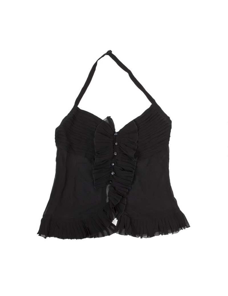 Haut CHANEL soie noire