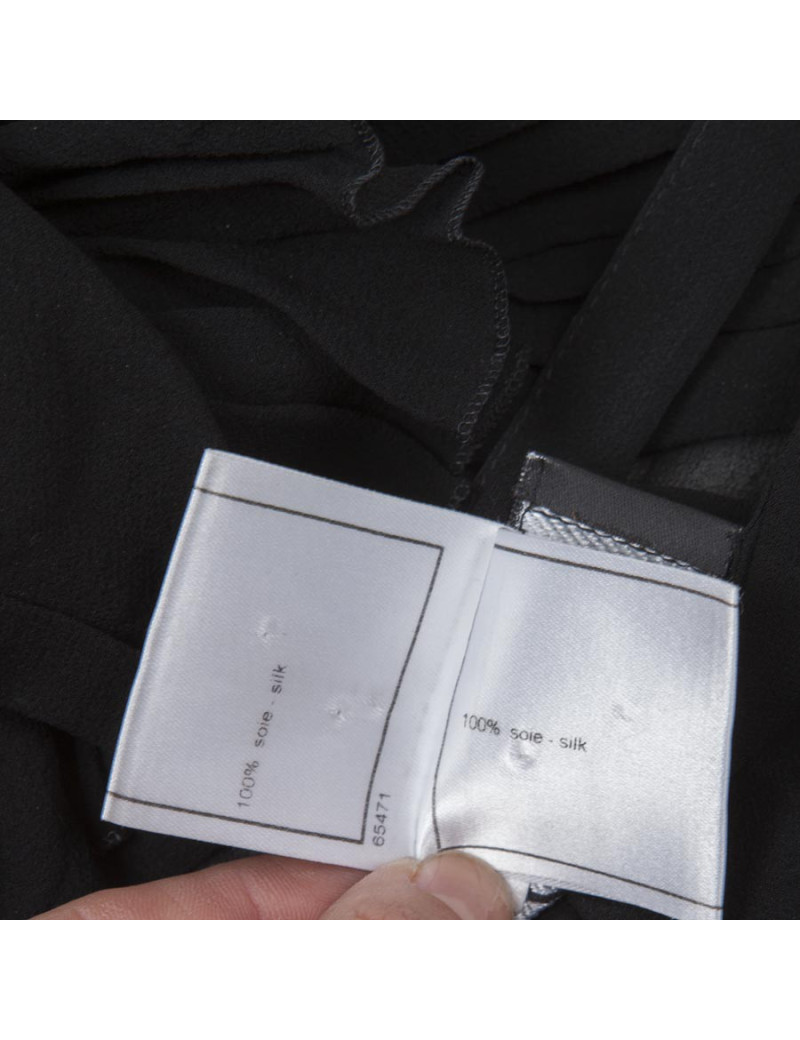 Haut CHANEL soie noire