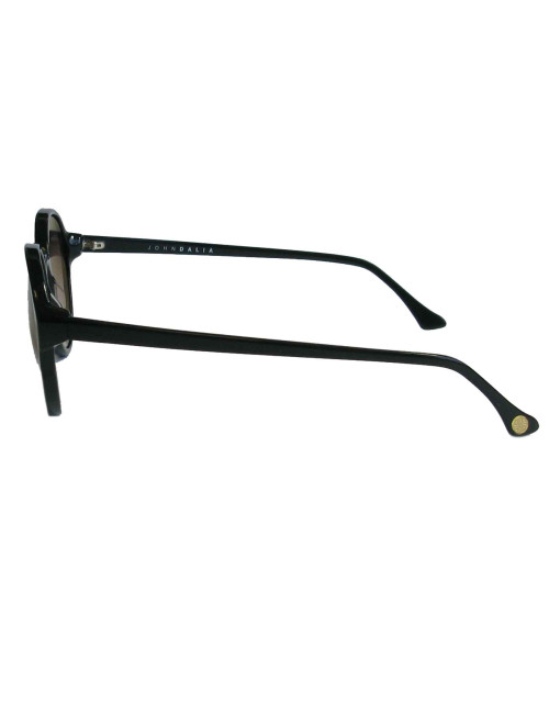 Lunettes de soleil JOHN DALIA rondes en acétate noir