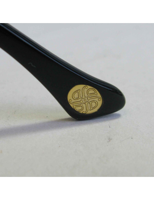 Lunettes de soleil JOHN DALIA rondes en acétate noir