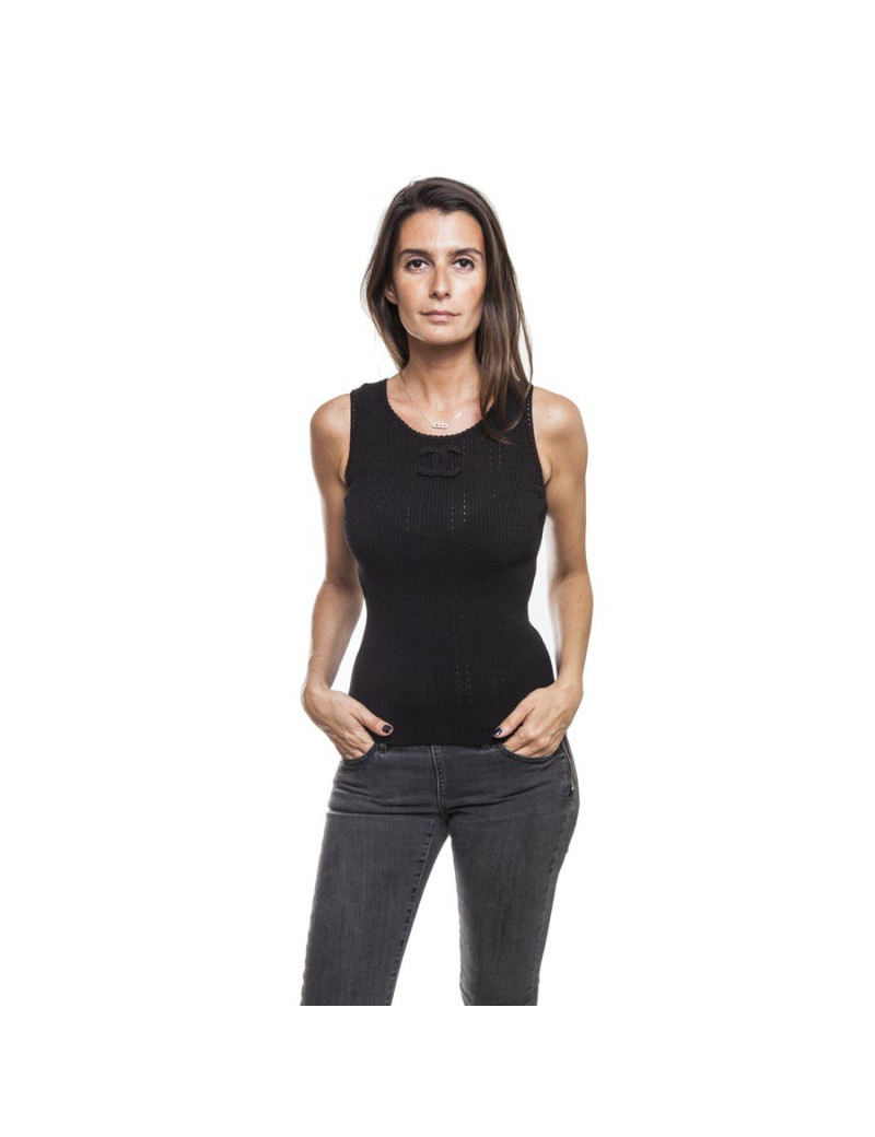 Top CHANEL  t 38 stretch noir 
