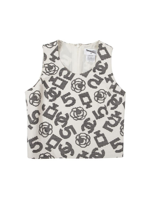 Haut CHANEL T 38 siglé CC