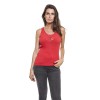 CHANEL tank top in red stretch cotton size 36FR