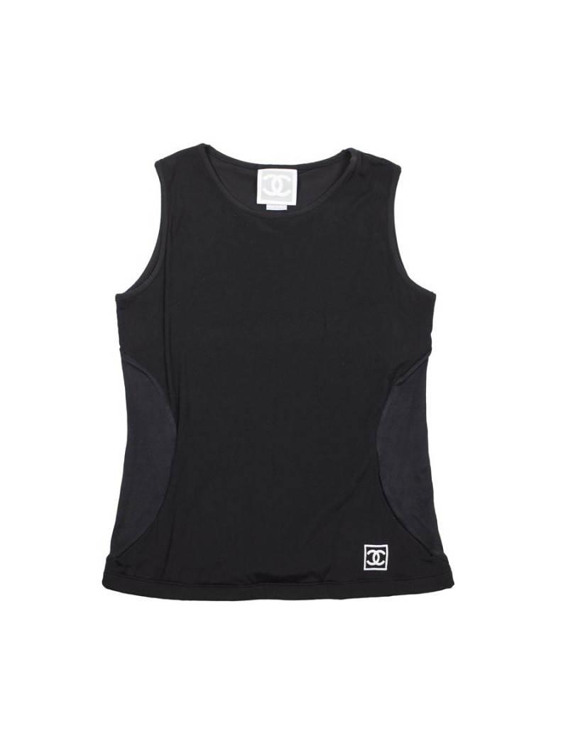 Débardeur CHANEL T 38 bicolore 