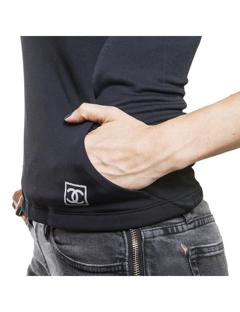 Débardeur CHANEL T 38 bicolore 