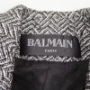 Veste BALMAIN T 40 FR laine grise et noire