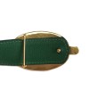 HERMES vintage reversible belt in green and navy blue leather size 70FR