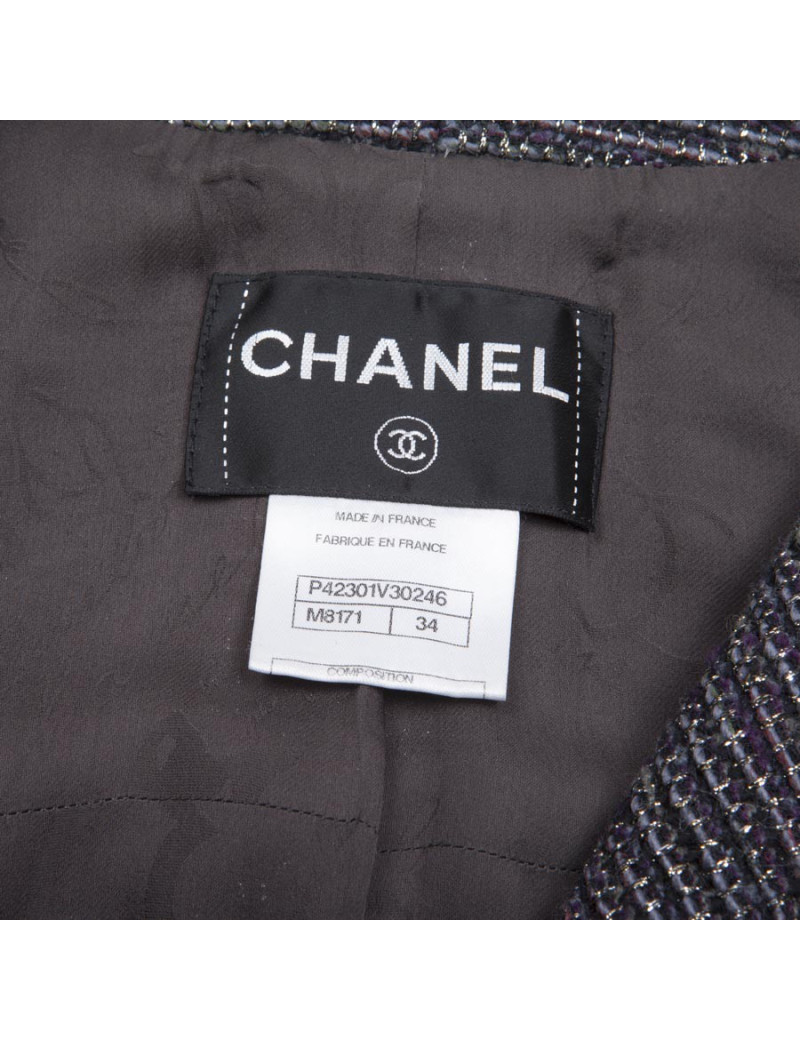 Robe manteau CHANEL T 34 FR  "Paris-