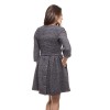 CHANEL Coat dress in purple tweed and pale gold threads size 34FR