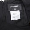 Chanel black jersey dress T.34