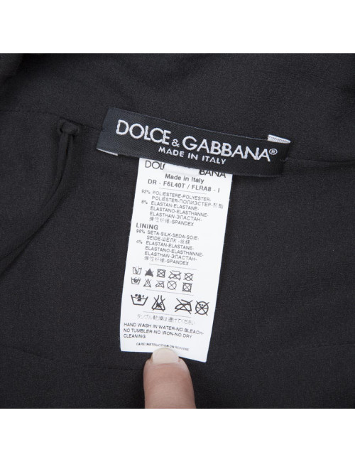 Robe DOLCE GABBANA T 38 FR noire à paillettes