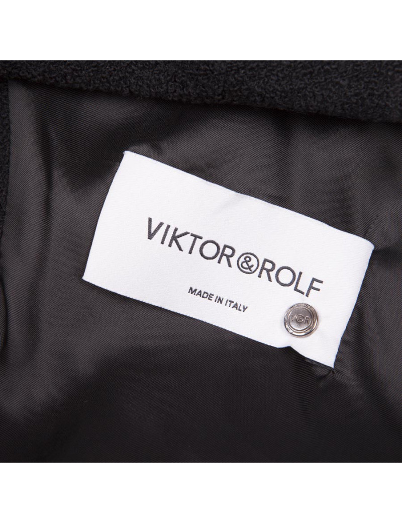 Veste VIKTOR & ROLF T 40 sans manches en laine noire 