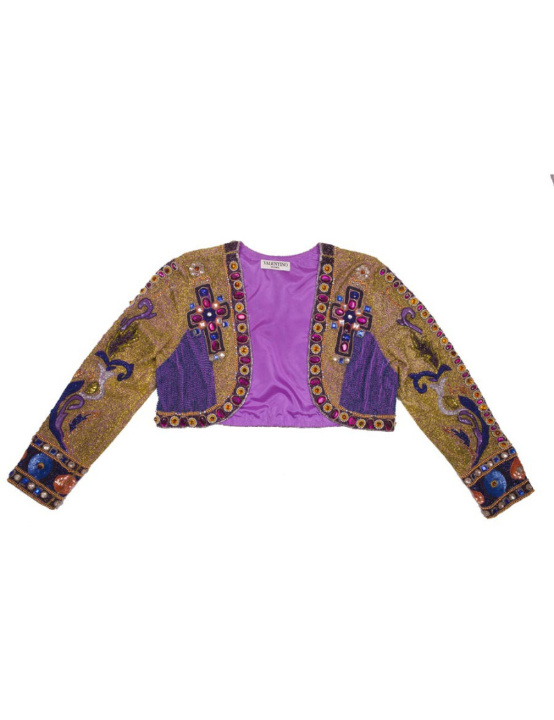 Veste VALENTINO sequins multicolores vintage 