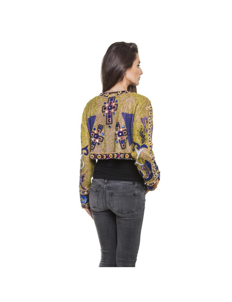 Veste VALENTINO sequins multicolores vintage 