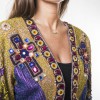 Veste VALENTINO sequins multicolores vintage 