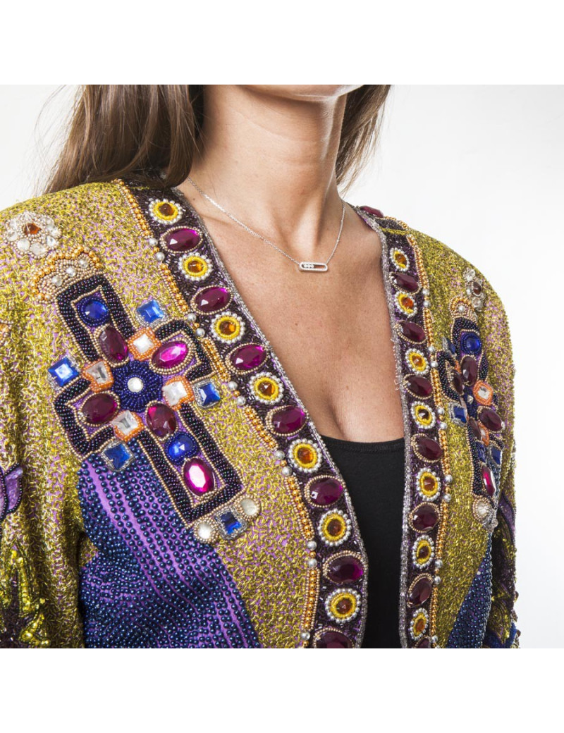 Veste VALENTINO sequins multicolores vintage 