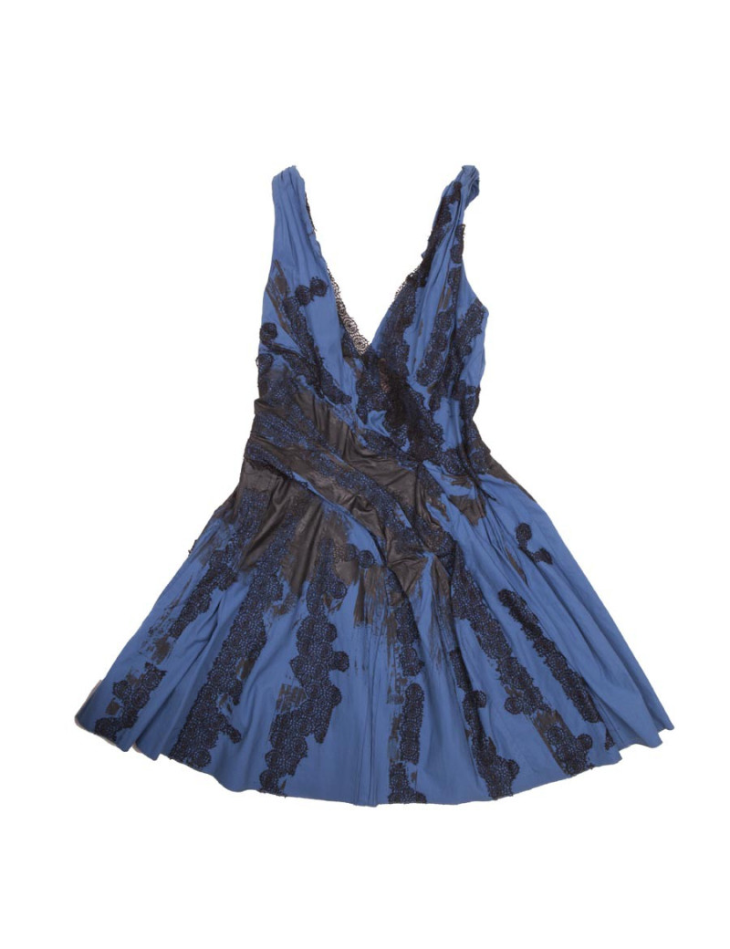 Robe BATTEGA VENETA T 34 bleu et noir