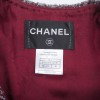 Veste CHANEL T 36 "Paris-Venise" Tweed à chevrons rouge blanc et gris