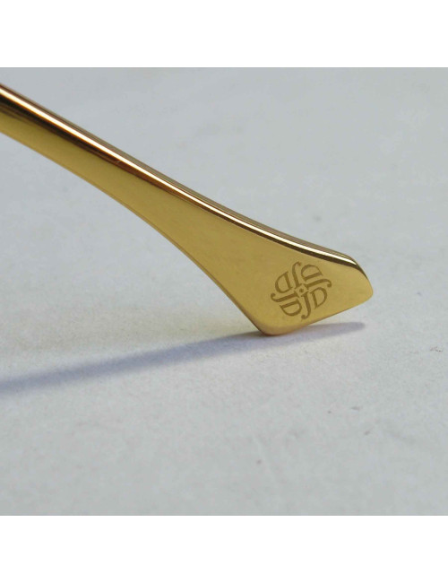 Lunettes de soleil JOHN DALIA modèle Gary en écailles et or 24 carats