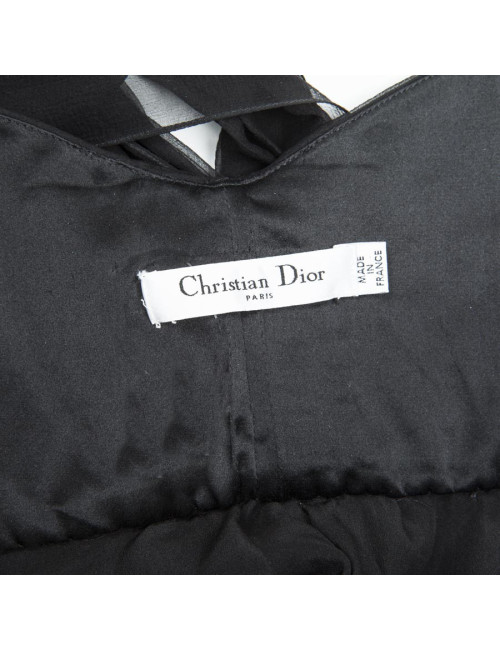 Robe du soir CHRISTIAN DIOR en soie noire T38